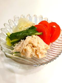 かんたん酢でサラダチキンの彩り酢サラダ-レシピのメイン写真