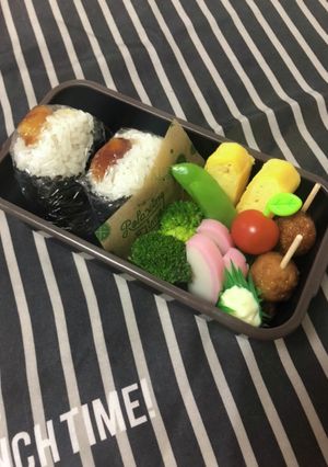 中学生弁当3／27天むす弁当-レシピのメイン写真