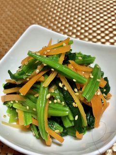 ほうれん草とにんじんのナムル-レシピのメイン写真