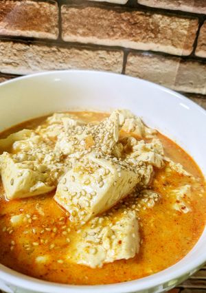 ピリ辛！坦々風豆腐煮込み-レシピのメイン写真