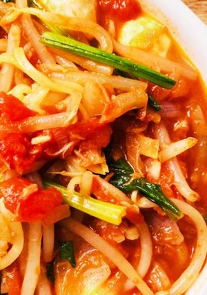 トマト・ツナ缶で！チーズトマトラーメン♪-レシピのメイン写真