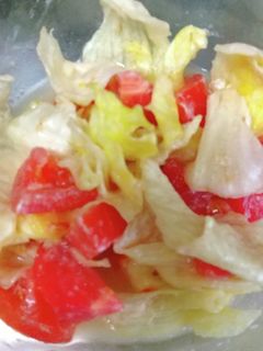 レタスとトマトの白味噌和え-レシピのメイン写真