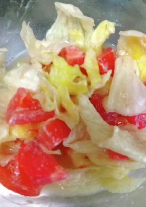 レタスとトマトの白味噌和え-レシピのメイン写真