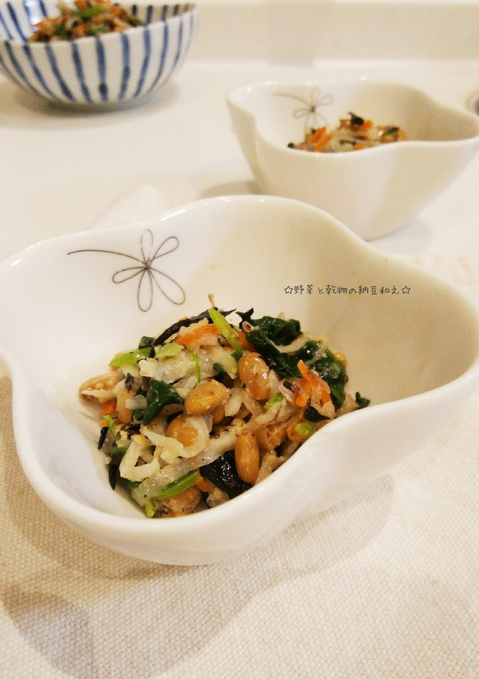 野菜と乾物の納豆和え-レシピのメイン写真