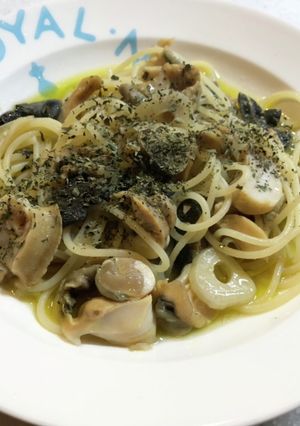 白バイ(貝)のオイルパスタ-レシピのメイン写真