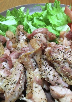 オーブンで鶏もも肉の塩焼き-レシピのメイン写真
