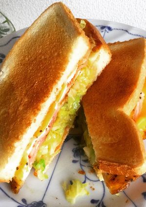 ゲキカラドウ ホットサンドイッチ-レシピのメイン写真