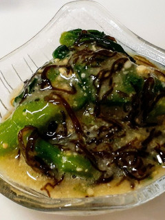 菜の花のもずく酢味噌和え-レシピのメイン写真
