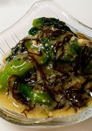 菜の花のもずく酢味噌和え-レシピのメイン写真