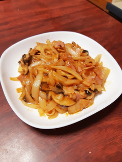 玉ねぎときのこのタレケチャップ炒め-レシピのメイン写真