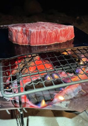 ソロキャンプ用・ステーキ-レシピのメイン写真