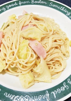 キャベツでつゆボナーラ-レシピのメイン写真