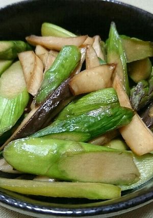 アスパラとエリンギのバター醤油炒め-レシピのメイン写真