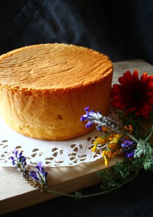 バター不使用♡高さ８㌢ふわふわスポンジ-レシピのメイン写真