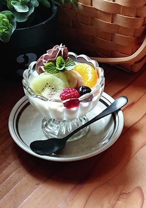 おうちカフェ★ミルクプリンアラモード-レシピのメイン写真