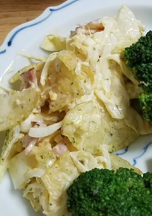 あり?のりしおポテチのポテトサラダ-レシピのメイン写真