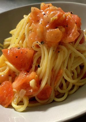 シンプル！簡単！トマト好きのトマトパスタ-レシピのメイン写真