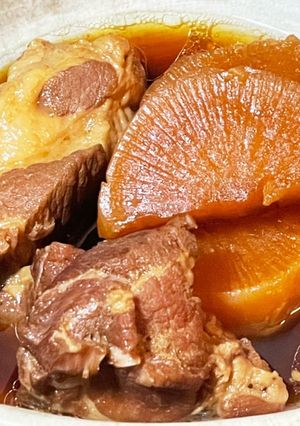 大根と豚肩ロースの煮込み（圧力鍋使用）-レシピのメイン写真