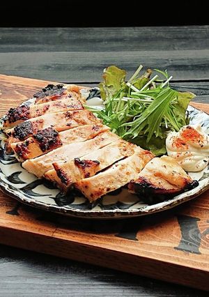 お酒がススム★鶏むね肉の味噌ゆず胡椒焼き-レシピのメイン写真
