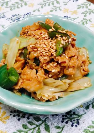 豚こまとキャベツの味噌炒め-レシピのメイン写真