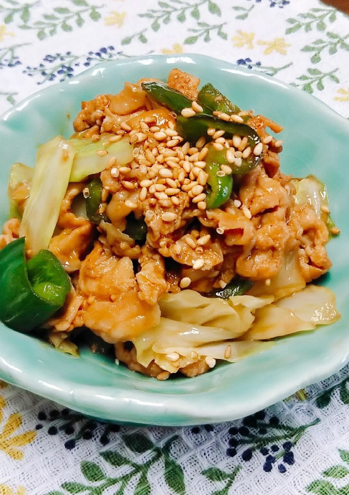 豚こまとキャベツの味噌炒め-レシピのメイン写真