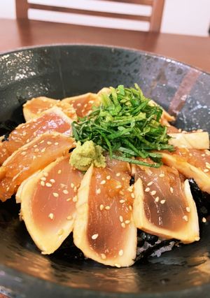 居酒屋ランチ風☆炙りマグロの漬け丼-レシピのメイン写真