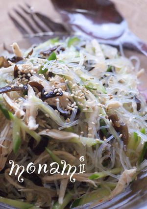 ささみ＊きくらげ＊春雨の中華サラダ♫-レシピのメイン写真