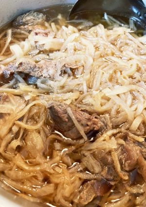 千切り大根とすじ肉の炊き合わせ-レシピのメイン写真