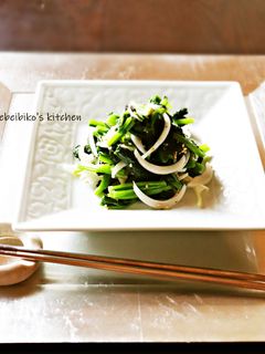 ほうれん草と新玉ねぎ・海苔のナムル-レシピのメイン写真