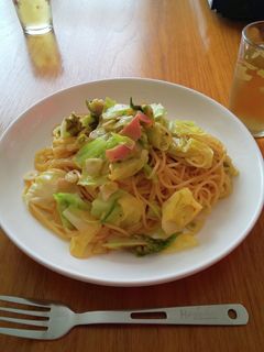 ふきのとうとキャベツの和風パスタ-レシピのメイン写真