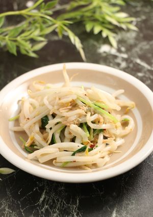 レンジで簡単！もやしツナ豆苗のナムル-レシピのメイン写真