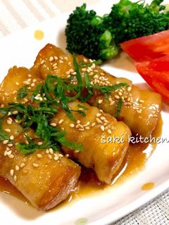 厚揚げの甘辛肉巻き-レシピのメイン写真