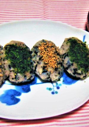 ひじき入りれんこん餅のお焼き-レシピのメイン写真