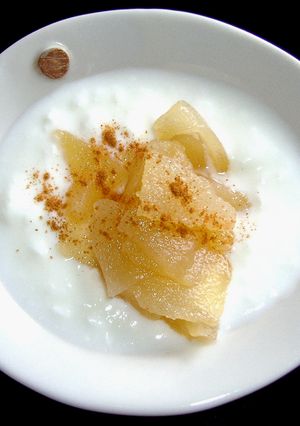 新高梨のカラメル&ラム酒コンフィ-レシピのメイン写真