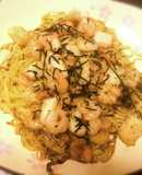 コンビニ食材でシーフード焼きそば