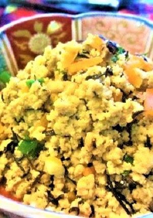 松山ひじきの粉豆腐煮-レシピのメイン写真