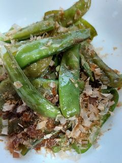 絹さやの鰹節炒め-レシピのメイン写真