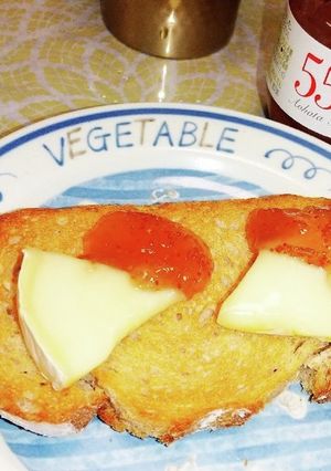 いちじくジャムとチーズのトースト-レシピのメイン写真