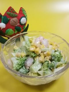 ブロッコリーとエビのサラダ-レシピのメイン写真