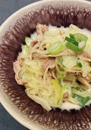 豚肉とキャベツの酒蒸しポン酢ラー油-レシピのメイン写真