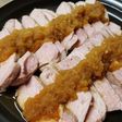 おろしソースの☆濡れない茹で豚