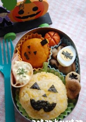 ハロウィン弁当（キャラ弁）-レシピのメイン写真