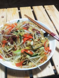 牛タン×塩焼きそば-レシピのメイン写真