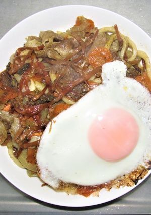 「つくし焼うどん」-レシピのメイン写真
