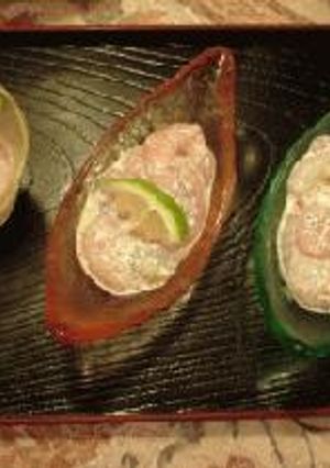 ワインに合う酒の肴♪♪(甘エビのこもちあえ・かぼす風味）♪♪-レシピのメイン写真