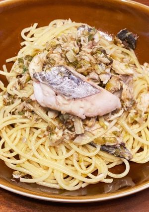 鰆とふきのとうのパスタ-レシピのメイン写真