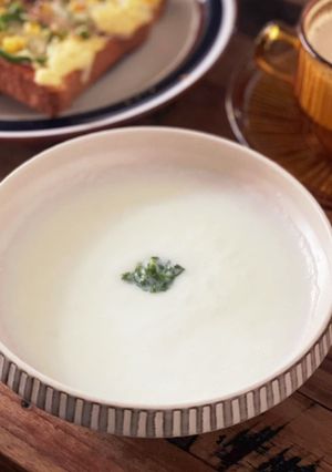 レンジでチン！だけで新玉ねぎのポタージュ-レシピのメイン写真
