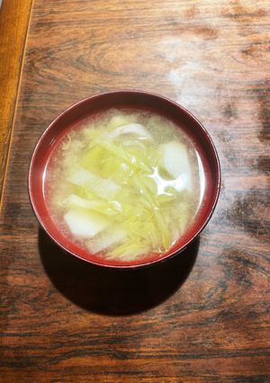 里芋と大根＆キャベツたっぷり米こし味噌汁-レシピのメイン写真