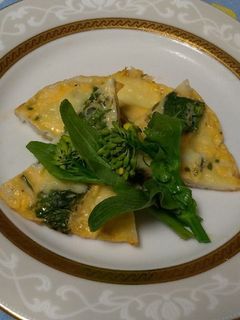 菜の花とチーズのオープンオムレツ☆-レシピのメイン写真