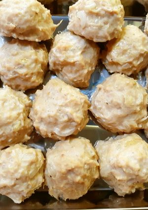 鶏・豚つくね　肉団子の作り置き　発酵玉葱-レシピのメイン写真